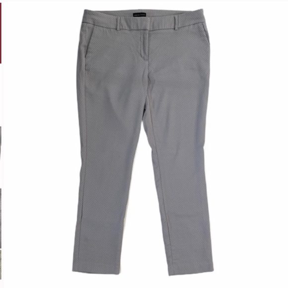 Adrienne Vittadini Grey Polka Dot Pants - Picture 1 of 5
